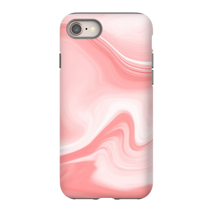 iPhone SE StrongFit pink marble print by MALLIKA