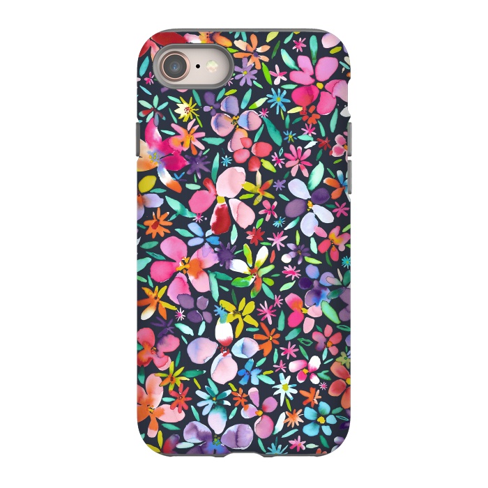 iPhone SE StrongFit Multicolored Petals Flowers by Ninola Design