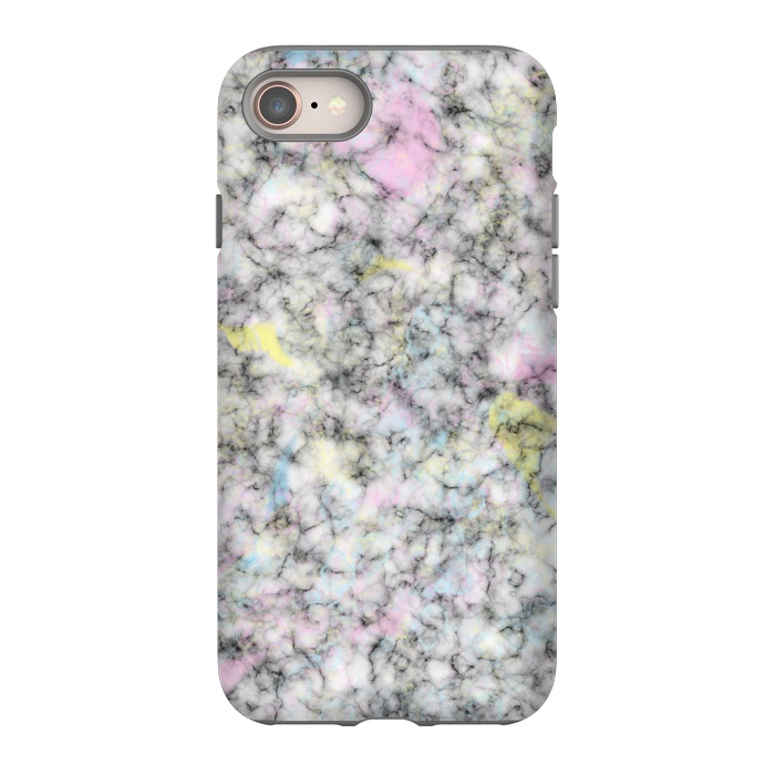 iPhone SE StrongFit Watercolor Strokes on Marble by Ninola Design