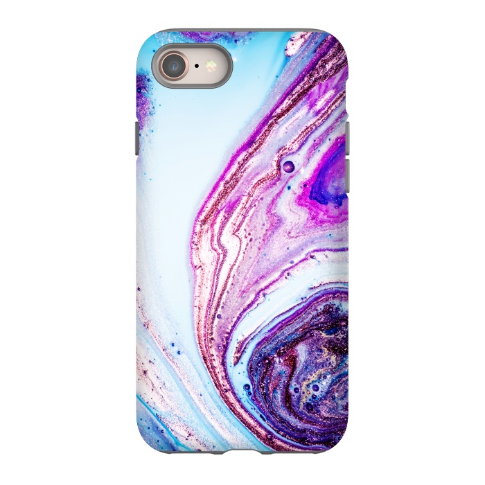 iPhone SE StrongFit Watercolors In Blue And Purple  by ArtsCase
