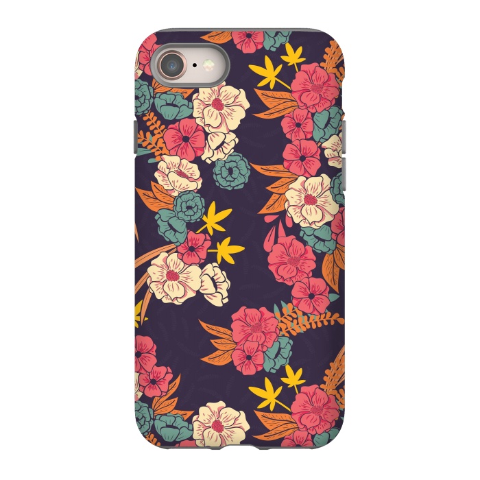 iPhone SE StrongFit Dark Floral Garden 003 by Jelena Obradovic