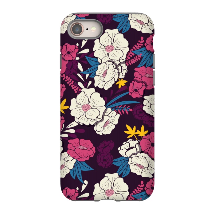 iPhone SE StrongFit Dark floral garden 004 by Jelena Obradovic