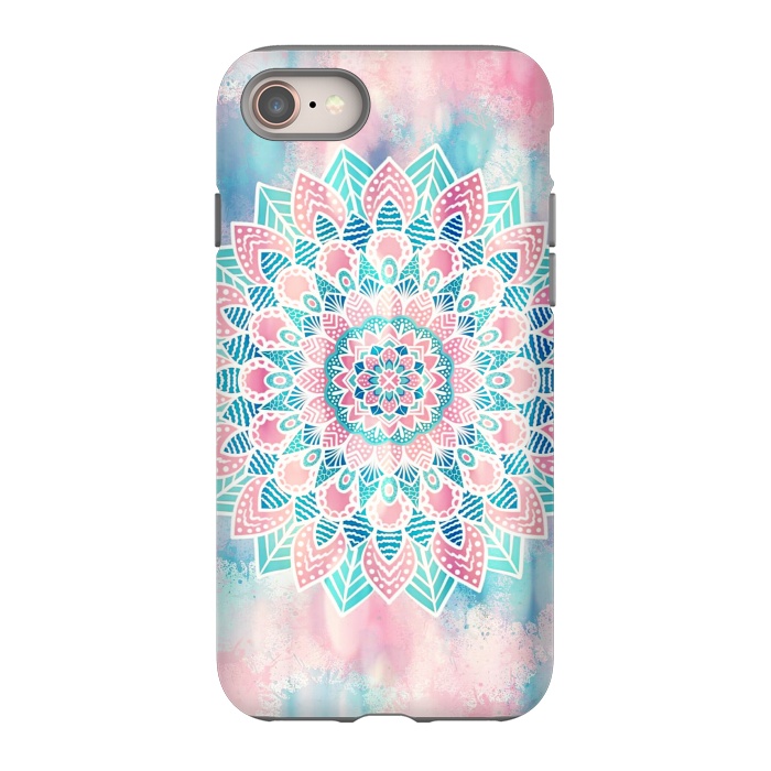 iPhone SE StrongFit Flower mandala art by Jms