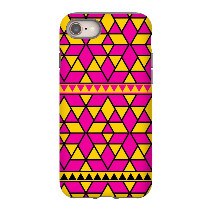 iPhone SE StrongFit pink yellow triangle by TMSarts