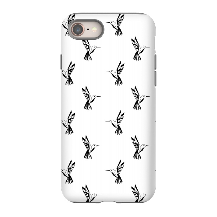 iPhone SE StrongFit Geometric Hummingbirds by Melissa Pedersen