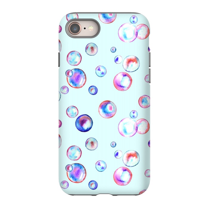 iPhone SE StrongFit Watercolour bubbles by Melissa Pedersen