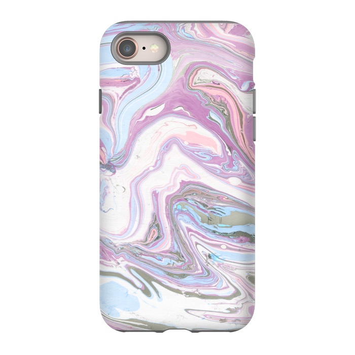 iPhone SE StrongFit purple marble art by haroulita