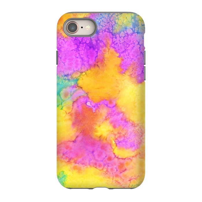 iPhone SE StrongFit watercolor abstract rainbow by haroulita