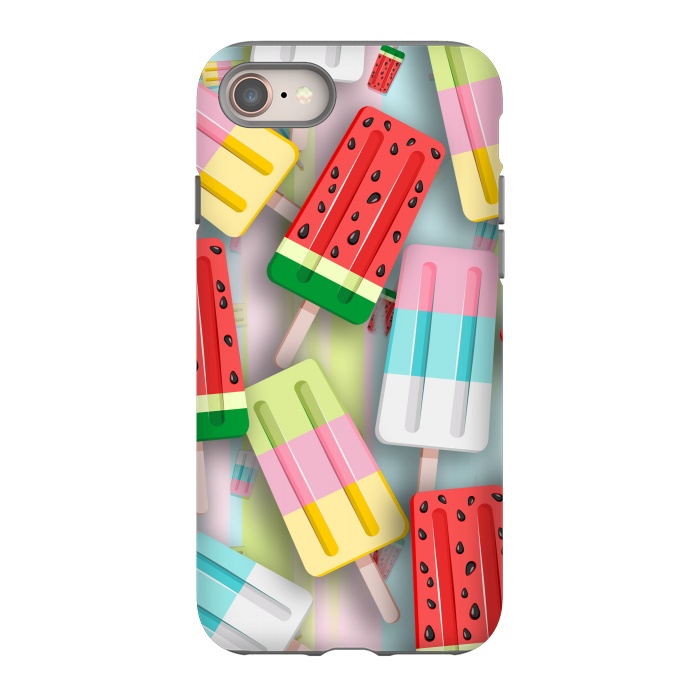 iPhone SE StrongFit Popscicles Summer Pastel Colors by BluedarkArt