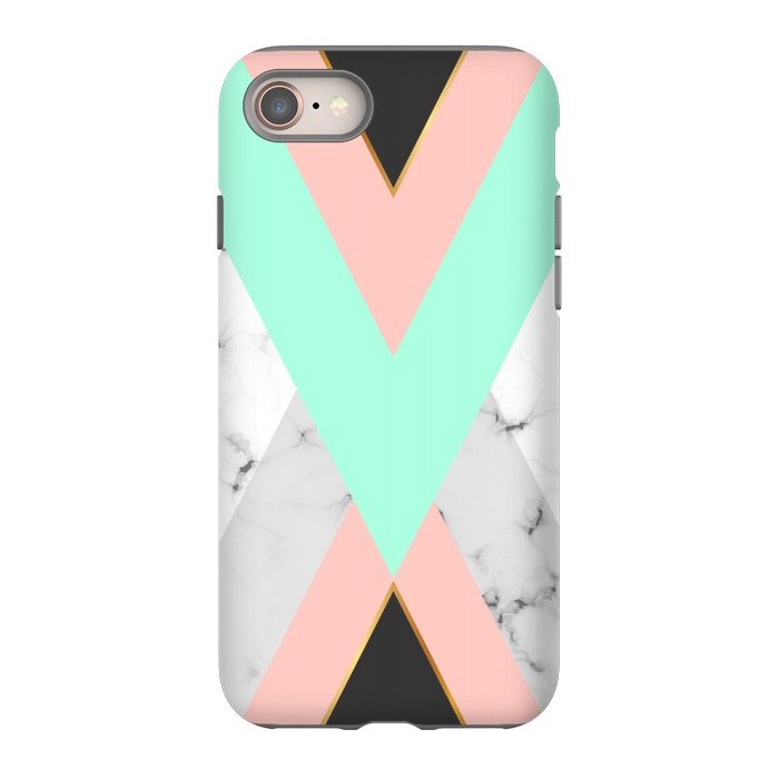 iPhone SE StrongFit Marbled Aquamarine In Vertical by ArtsCase