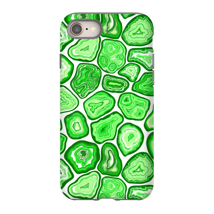 iPhone SE StrongFit Green agate pattern by Katerina Kirilova