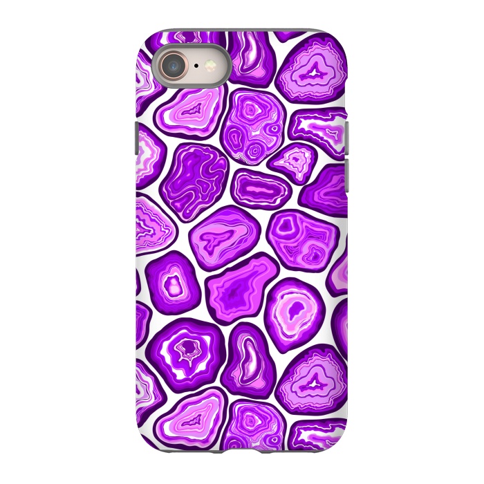 iPhone SE StrongFit Purple agate slices by Katerina Kirilova