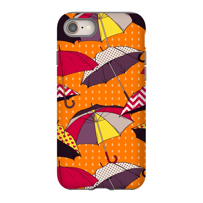 iPhone SE StrongFit Beautiful Umbrellas For Autumn by ArtsCase