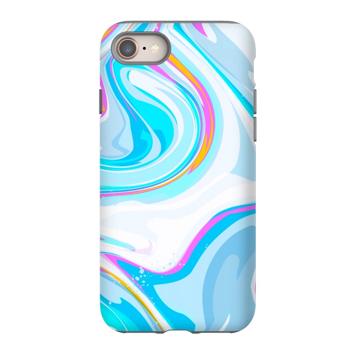 iPhone SE StrongFit BLUE PINK MARBLE PRINT by MALLIKA