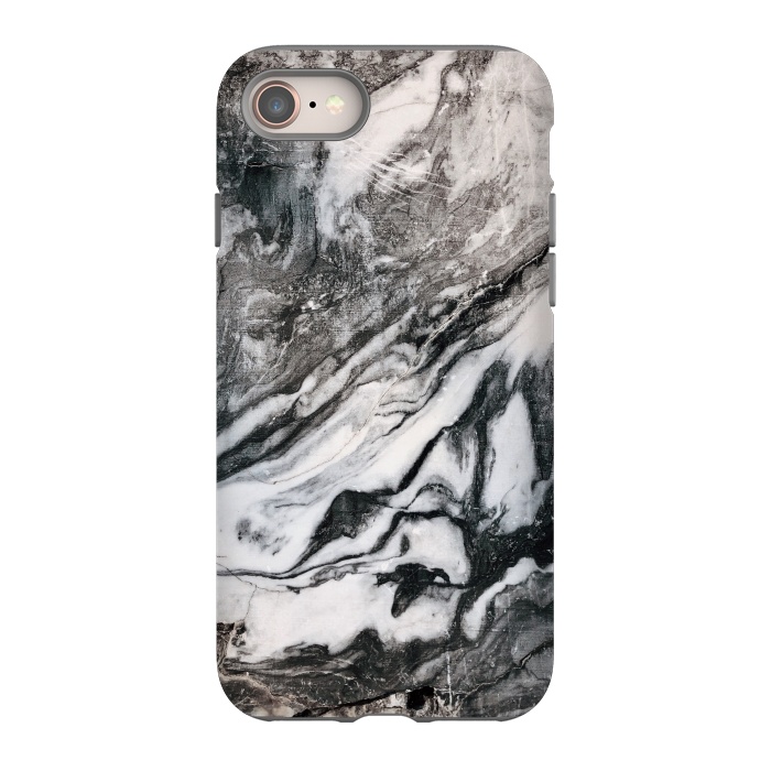 iPhone SE StrongFit White and black Marble by Winston