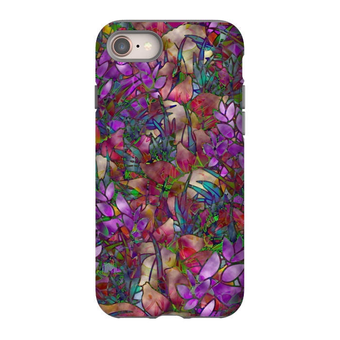 iPhone SE StrongFit Floral Abstract Stained Glass G175 by Medusa GraphicArt