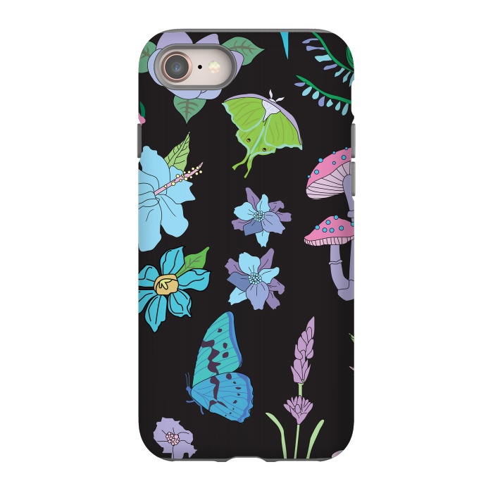 iPhone SE StrongFit Garden Witch Pastel Mushrooms, Flowers, Butterflies by Luna Elizabeth Art