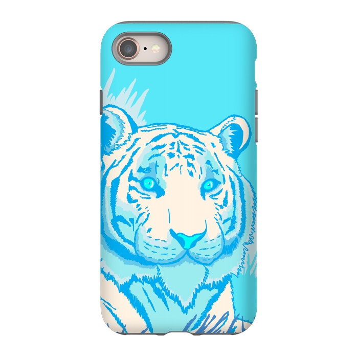 iPhone SE StrongFit The blue tiger by Steve Wade (Swade)