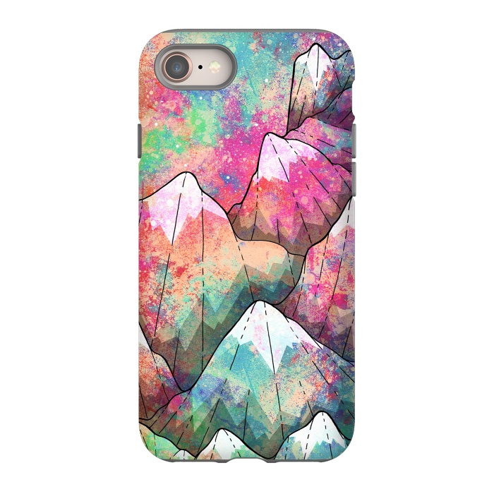 iPhone SE StrongFit The painted mountain peaks  by Steve Wade (Swade)
