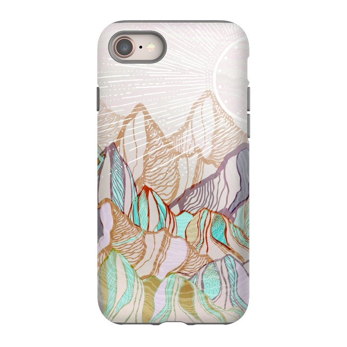 iPhone SE StrongFit Mountain Tops by Rose Halsey