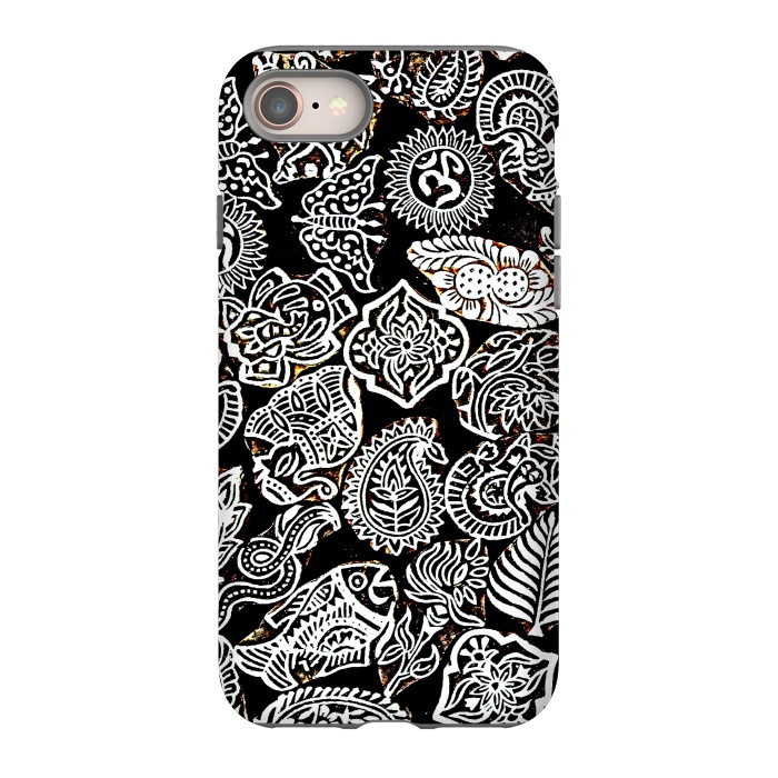 iPhone SE StrongFit Black and white pattern by Winston