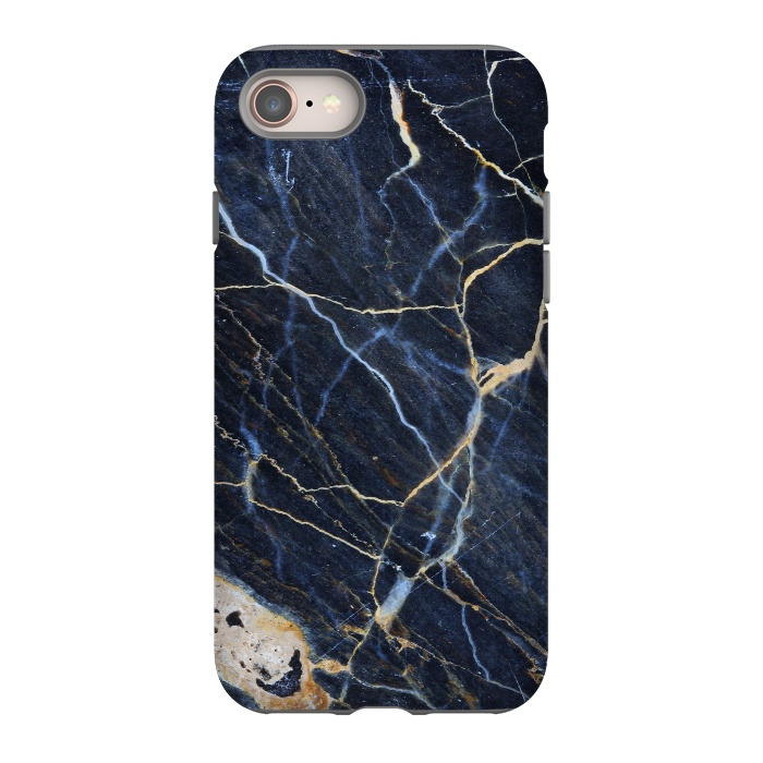 iPhone SE StrongFit Structure Marble of Dark Gray Blue by ArtsCase