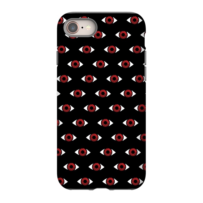 iPhone SE StrongFit Red eye pattern by Laura Nagel