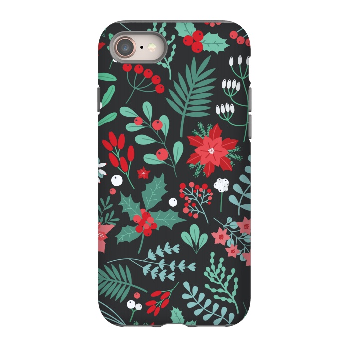 iPhone SE StrongFit Beautiful Christmas Fully Floral Pattern by ArtsCase