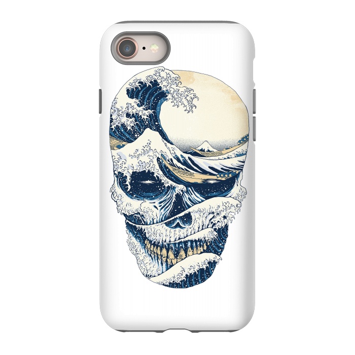 iPhone SE StrongFit The Great Wave off Skull by Afif Quilimo