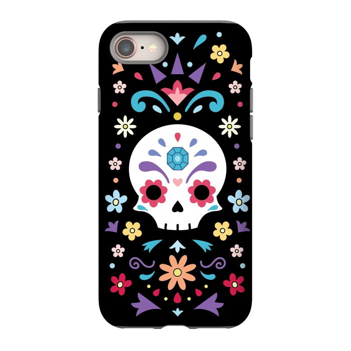 iPhone SE StrongFit Cute day of the dead by Laura Nagel