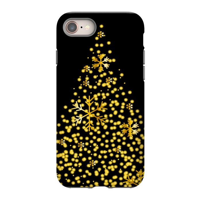 iPhone SE StrongFit golden christmas tree by haroulita