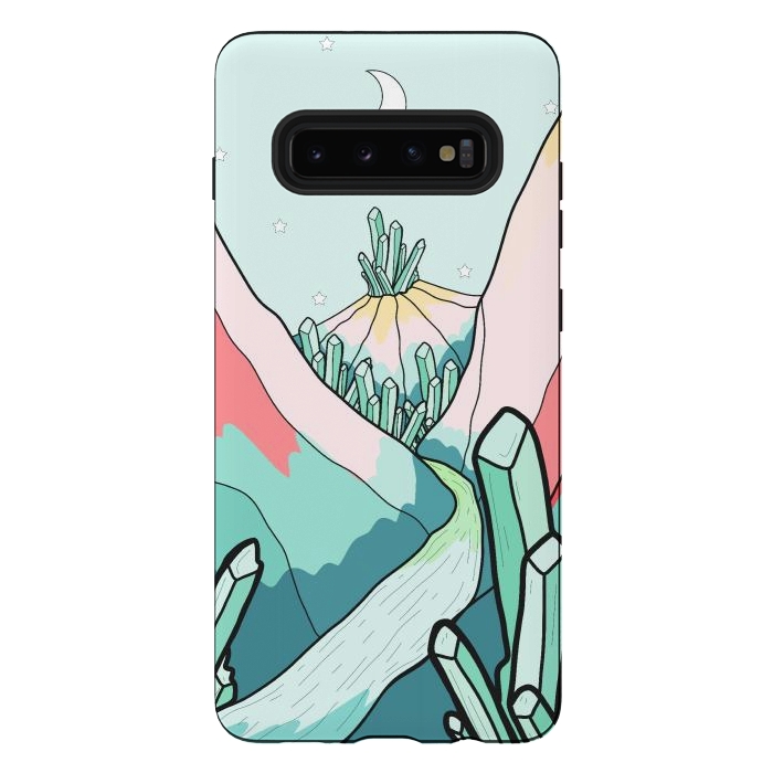 Galaxy S10 plus StrongFit The crystal mountain river by Steve Wade (Swade)