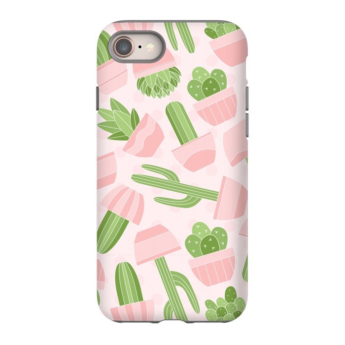 iPhone SE StrongFit funny cactus print by MALLIKA