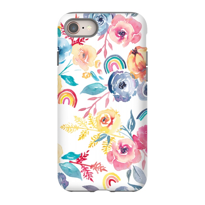 iPhone SE StrongFit Roses and Rainbows by gingerlique