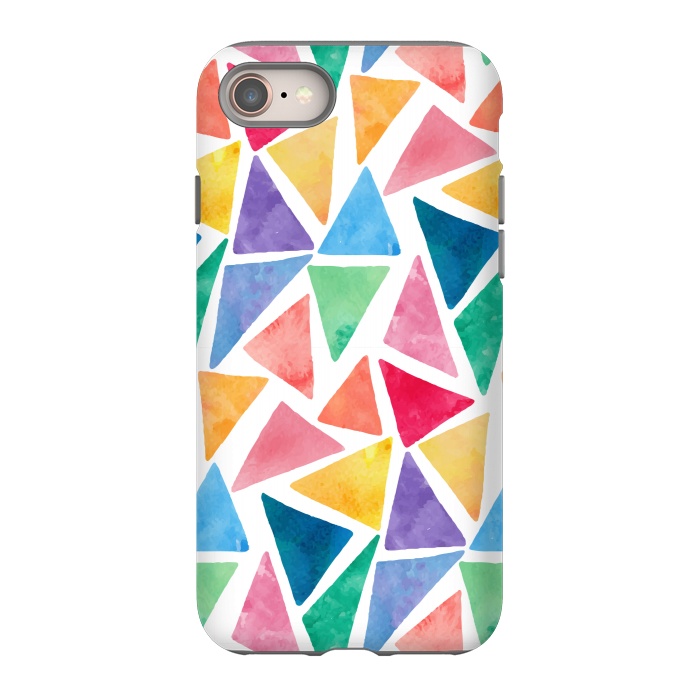 iPhone SE StrongFit multi colour triangle pattern by MALLIKA