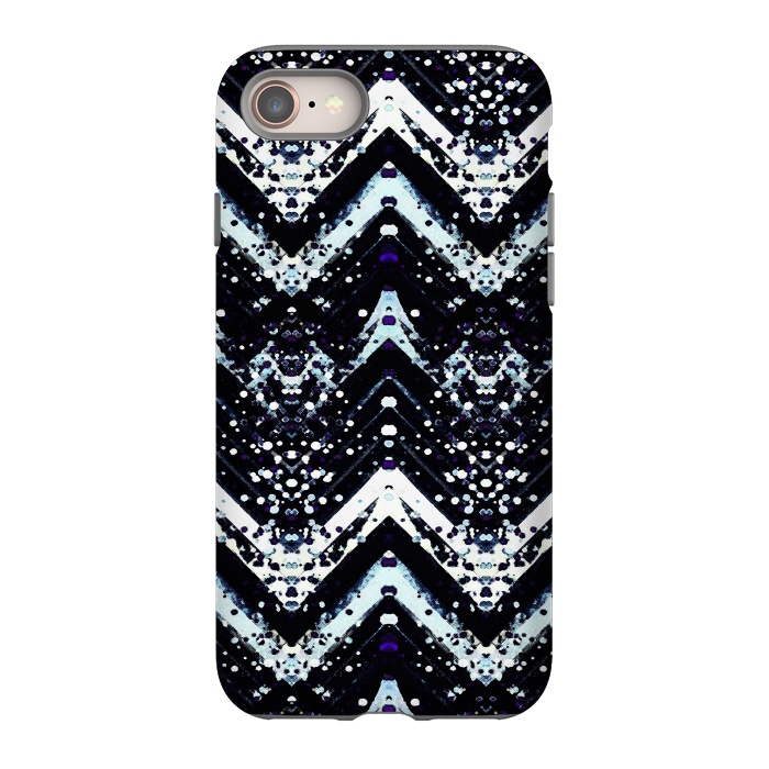 iPhone SE StrongFit Snowy mountains zigzag ethnic pattern by Oana 