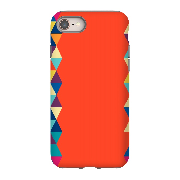 iPhone SE StrongFit orange triangle pattern by MALLIKA