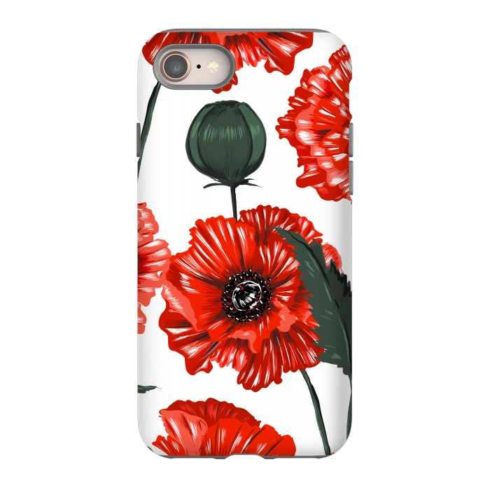 iPhone SE StrongFit red poppy by haroulita