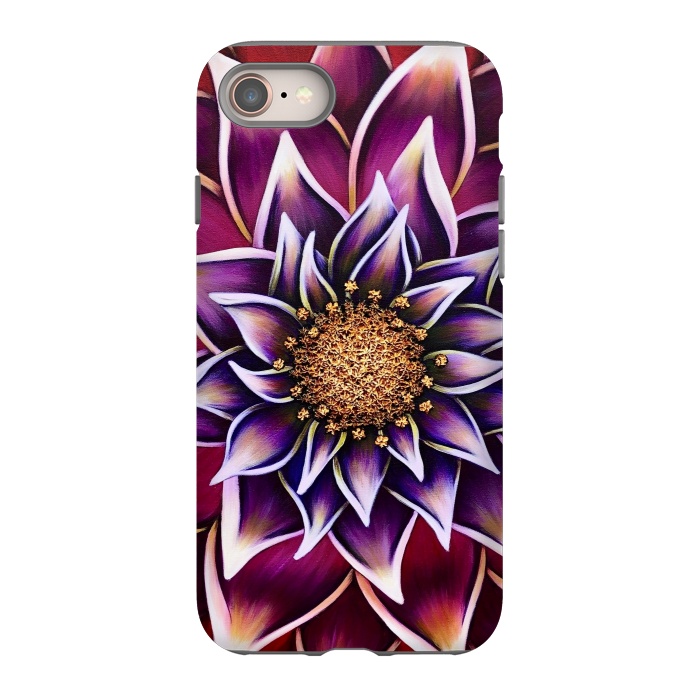 iPhone SE StrongFit Gilded Dahlia by Denise Cassidy Wood