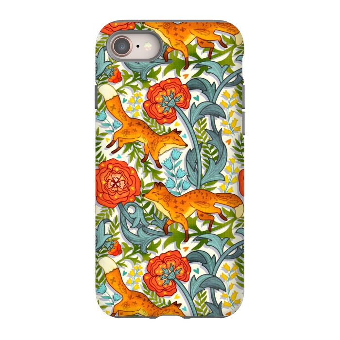iPhone SE StrongFit Art Nouveau Foxes  by Tigatiga