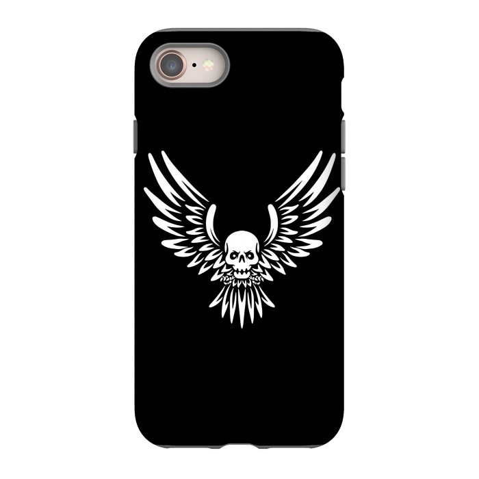 iPhone SE StrongFit Flying Skull by Afif Quilimo