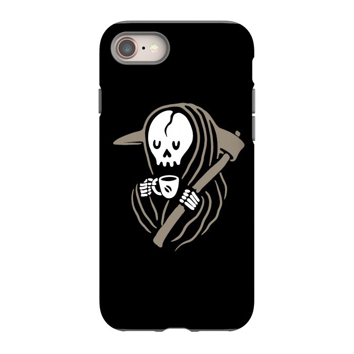 iPhone SE StrongFit Grim Reaper Love Coffee by Afif Quilimo