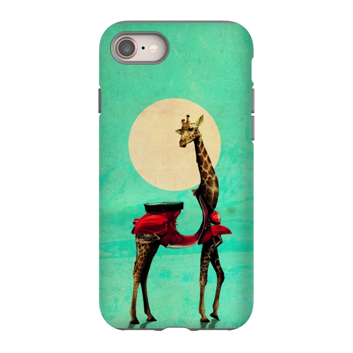 iPhone SE StrongFit Giraffe Scooter by Ali Gulec