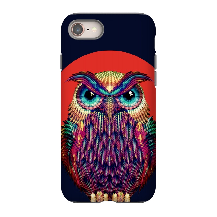 iPhone SE StrongFit Geometric Owl by Ali Gulec
