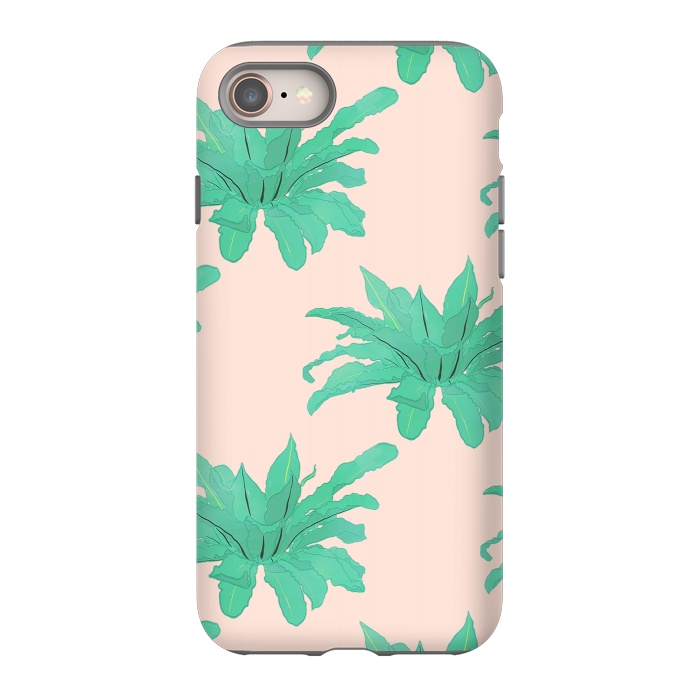 iPhone SE StrongFit Trendy Tropical Green Plants Foliage Modern Design by InovArts