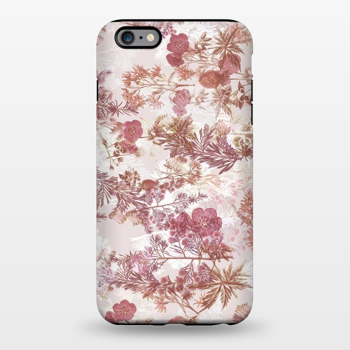 iPhone 6/6s plus StrongFit Pastel pink botanical flower garden by Oana 