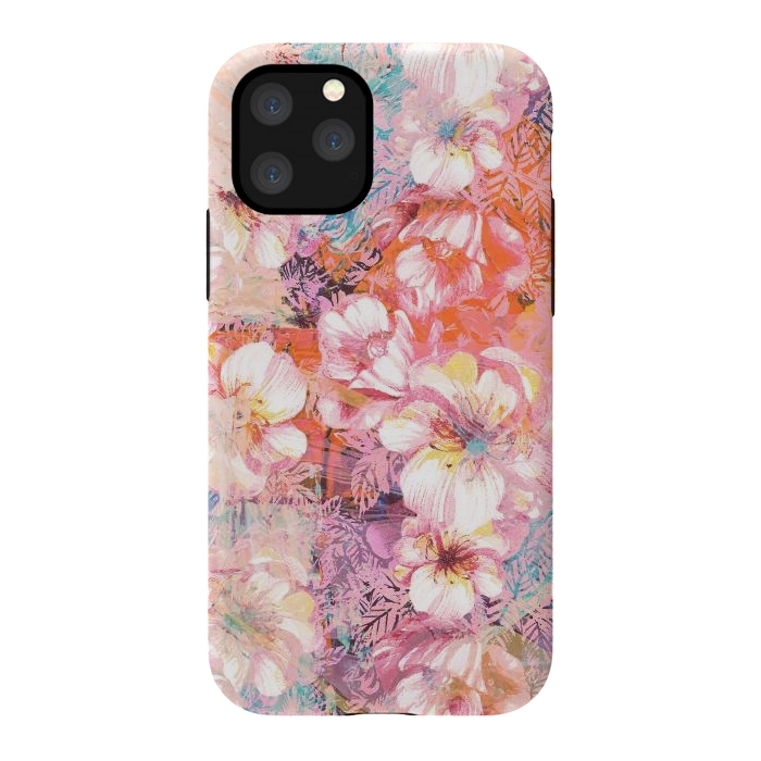 iPhone 11 Pro StrongFit Colorful brushed roses painting by Oana 