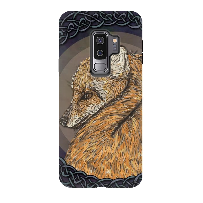 Galaxy S9 plus StrongFit Celtic Fox by Lotti Brown