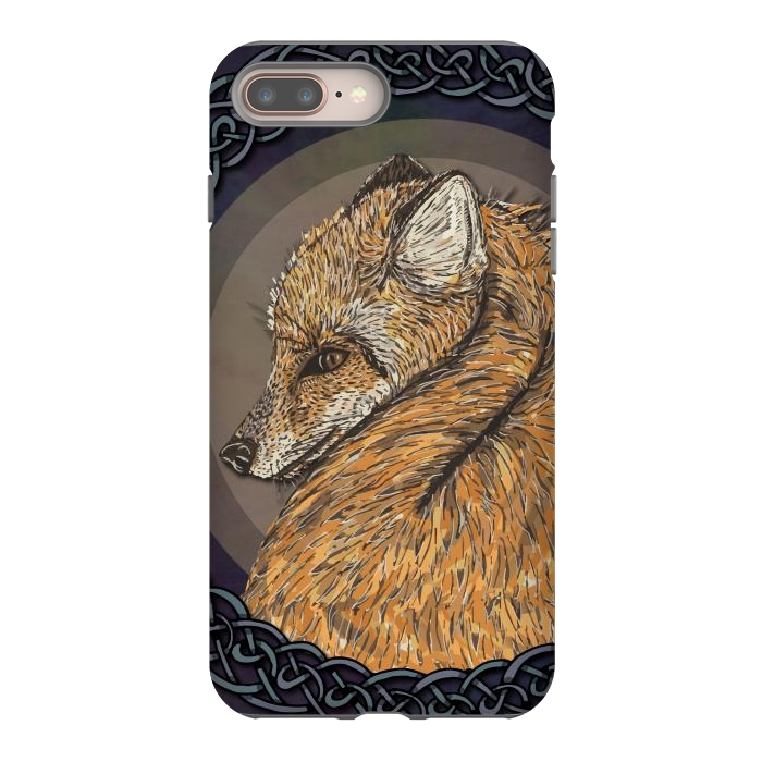 iPhone 8 plus StrongFit Celtic Fox by Lotti Brown