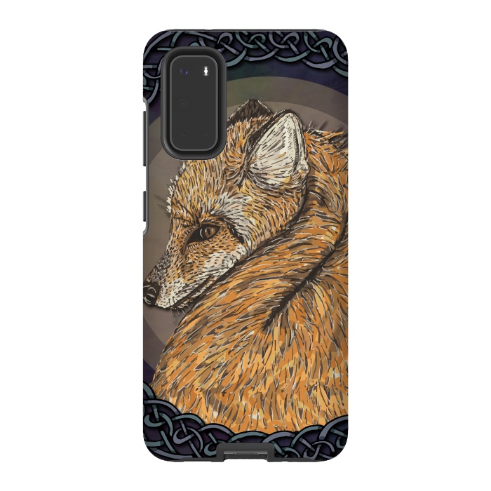 Galaxy S20 StrongFit Celtic Fox by Lotti Brown